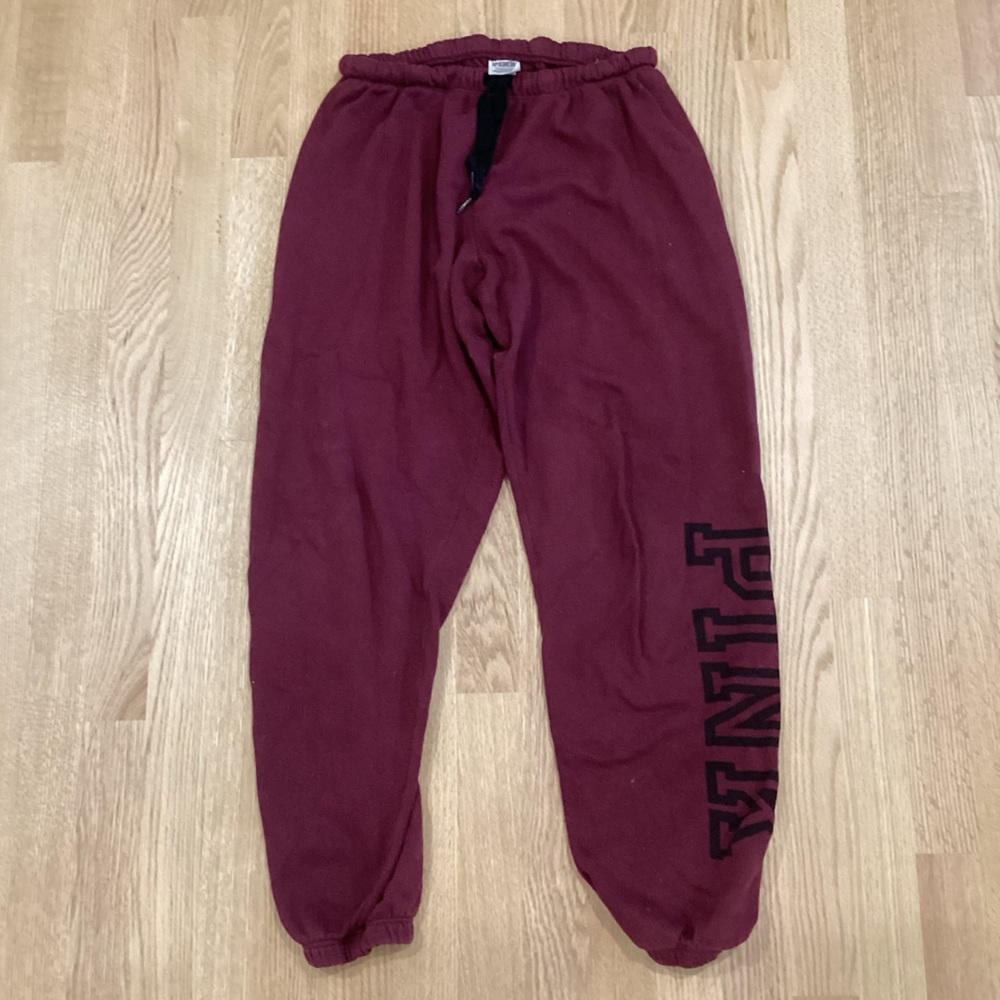 PINK maroon joggers